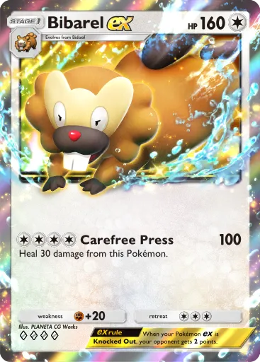 Bibarel ex card image