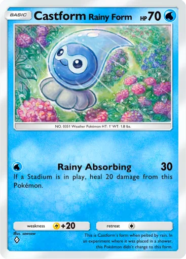 Castform Rainy Form card image