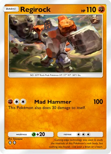 Regirock card image