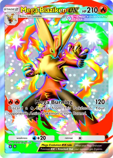 Mega Blaziken ex card image