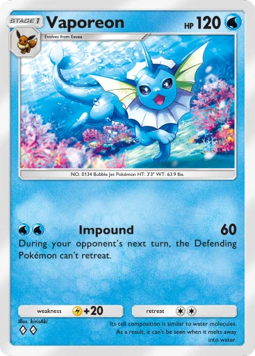 Vaporeon card image