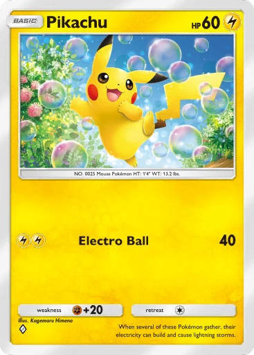 Pikachu card image