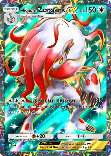 Hisuian Zoroark ex card image