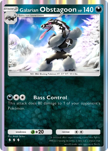 Galarian Obstagoon card image