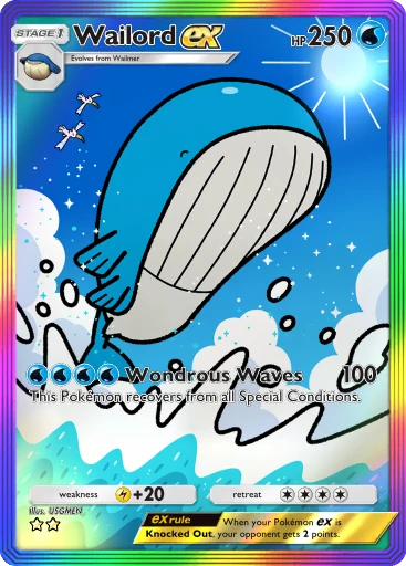 Wailord ex card image
