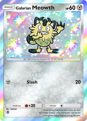 Galarian Meowth card image